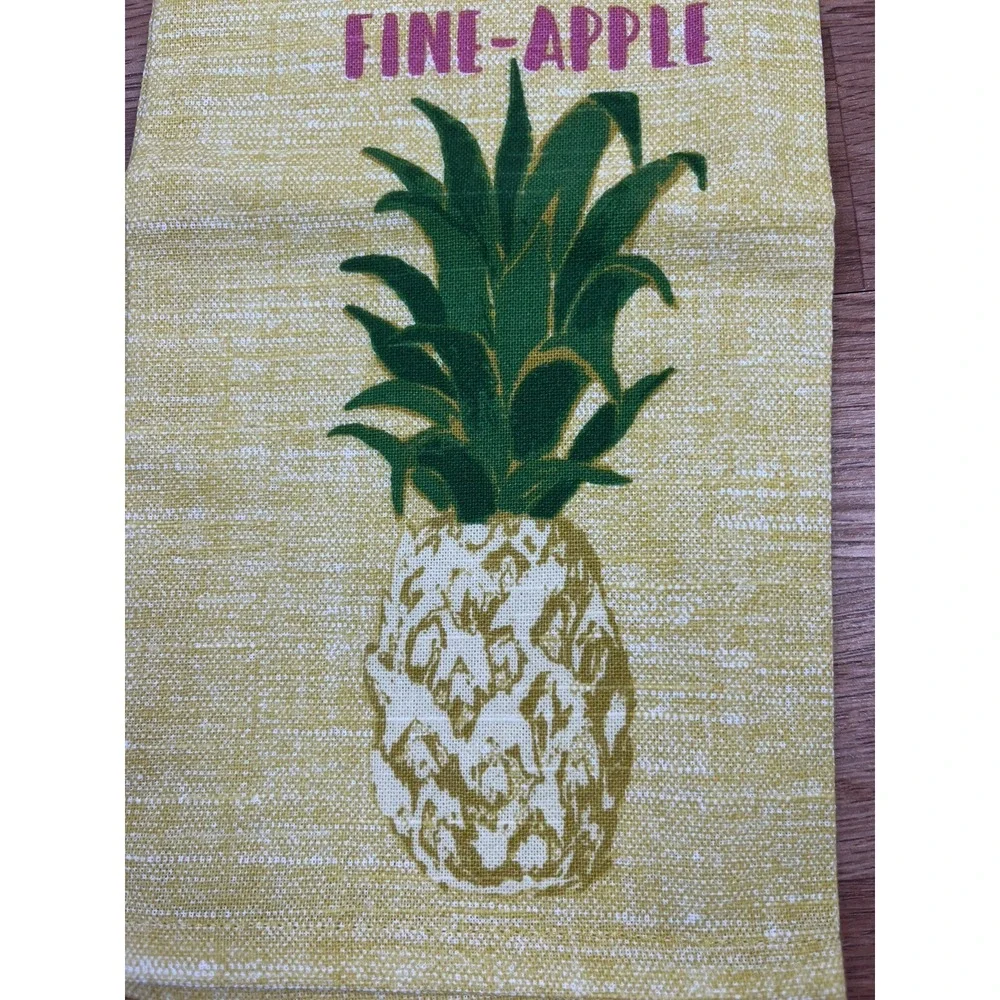 Opalhouse Pineapple Kitchen Dish‎ Towel 100% Cotton NEW